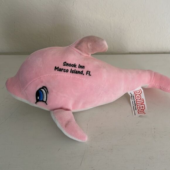Pink Dolphin Stuffed Animal Plush Pink - Picture 2 of 2